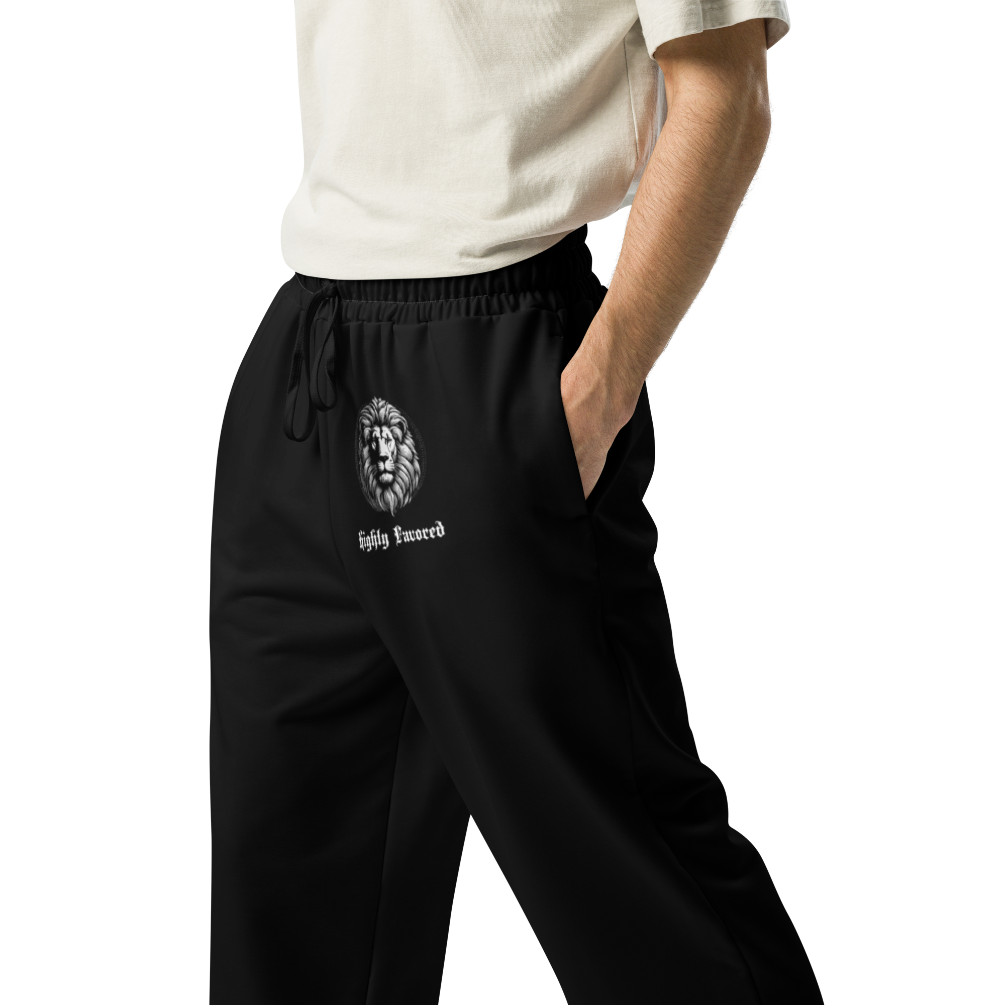 Highly Favored Unisex Fleece Joggers Black